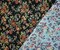 Black-Green-Multi Cotton Blend Floral Tapestry Woven Fabric By the Yard